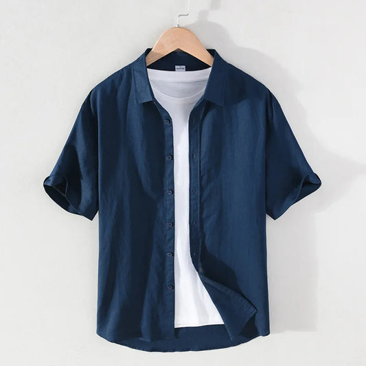 2025 Linen Men Shirts Cotton Men's Shirts Quality Linen Shirt Men