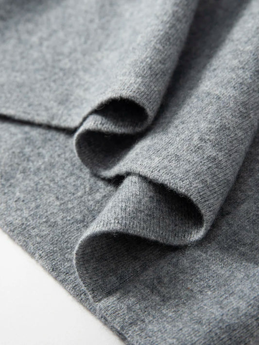 New Chic Women 100% Cashmere Mini Skirt Preppy Style Cashmere Knitted Skirt Autumn Winter Soft Warm Luxury Cashmere Dress