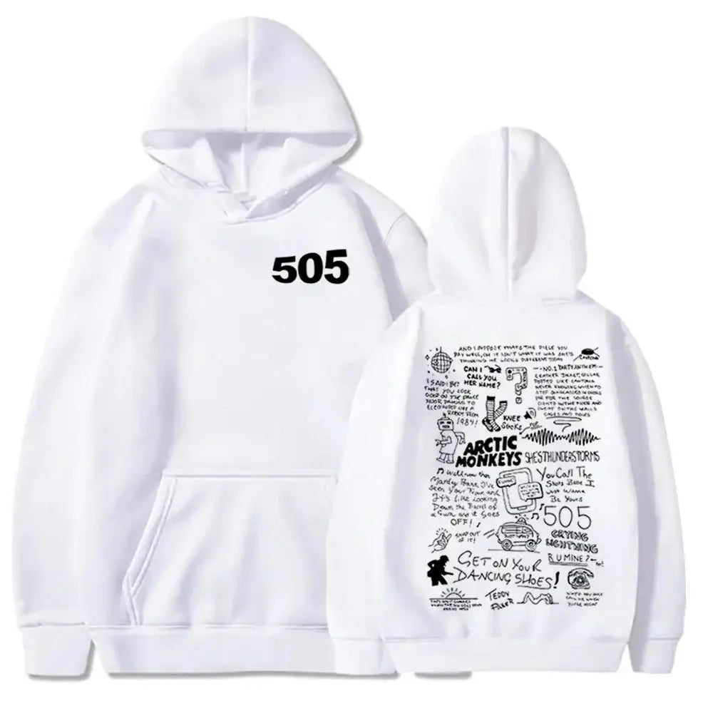 505 Hoodie Arctic Monkeys Music Hoodie Arctic Monkeys Merch Gift For Arctic Monkeys Fan Pullover Tops Streetwear Unisex