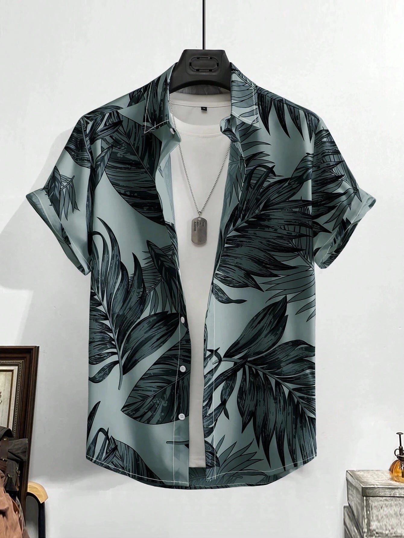 Hawaiian Shirt Man Print Casual Thin Beach Slim Fashion Shirt High Quality Luxury Black Social Vintage Funny Oversized Clothes