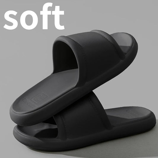 New Men's Slippers EVA Non-slip Bathroom Slipper Soft Comfortable Home Summer Sandal Indoor Bathroom Slippers Male Shower Shoes