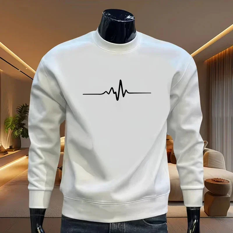 Autumn Winter Hot Sales Men's Sweatshirts Print O-Neck High Quality Casual Man Popular Sports Pullover Jogging Daily Simplicity
