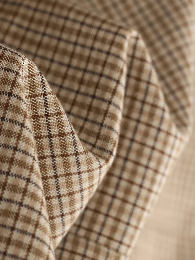 YERMORA high waist khaki plead pleated casual half body skirt for women loose fit fashion tide spring summer 2025 new A470