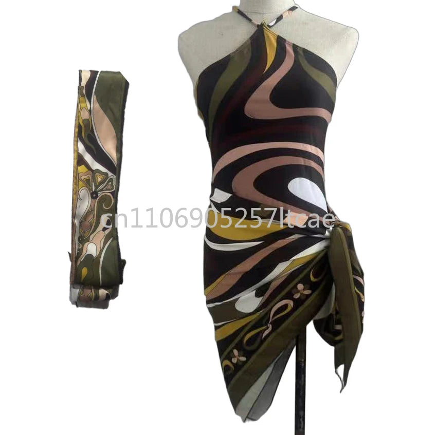 Luxury Design Women's Scarf Bikini Sets Letter Signature Logo Designer Brand Lady Headband Swimsuits