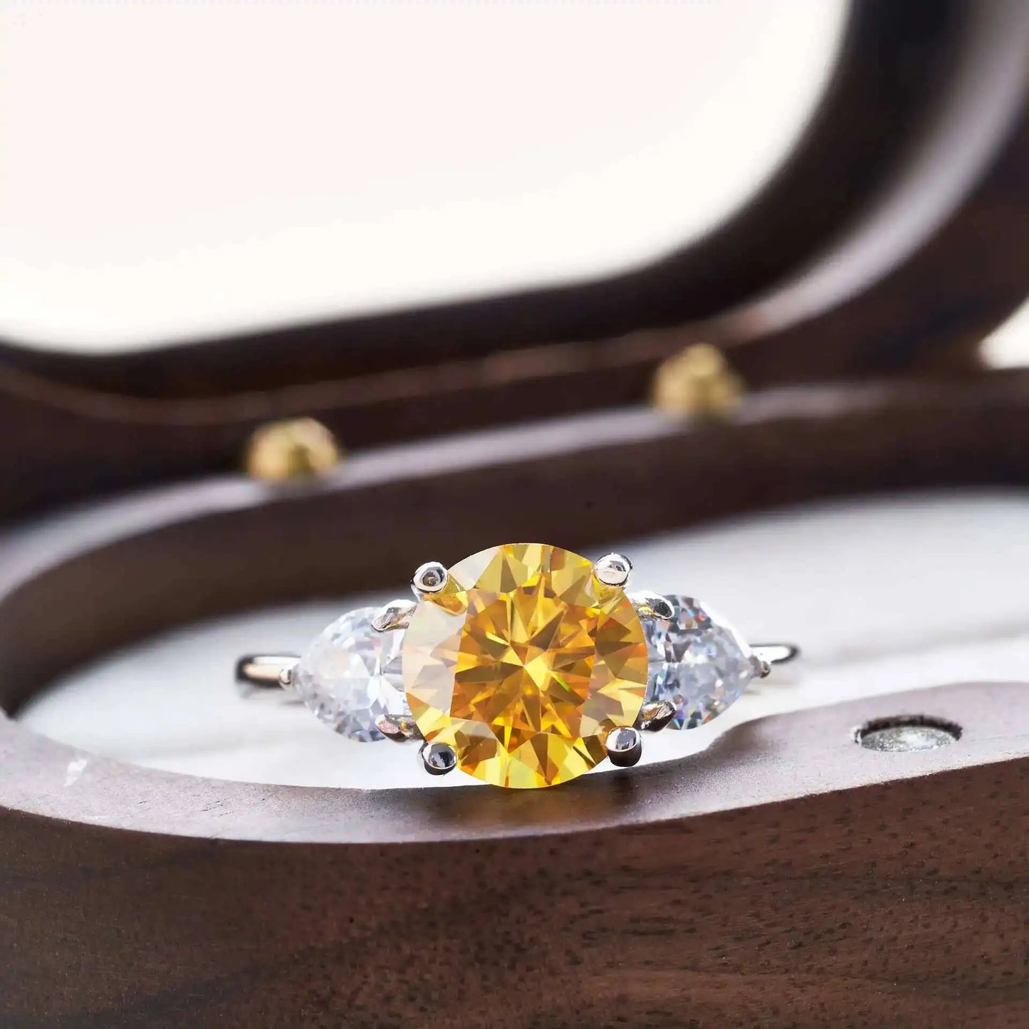 Luxury 9mm 3ct D Color Moissanite Rings Classic 4 Prong S925 Sterling Silver Fine Jewelry Dating Gift For Women Wedding Bands