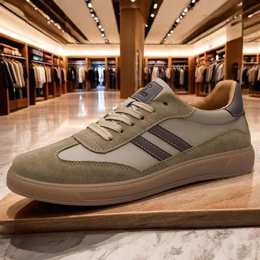 High Quality Leather Sneakers Men Trainers Classic Casual Sports Shoes Man Flat Sneakers Outdoor Non-slip Men's Skateboard Shoes