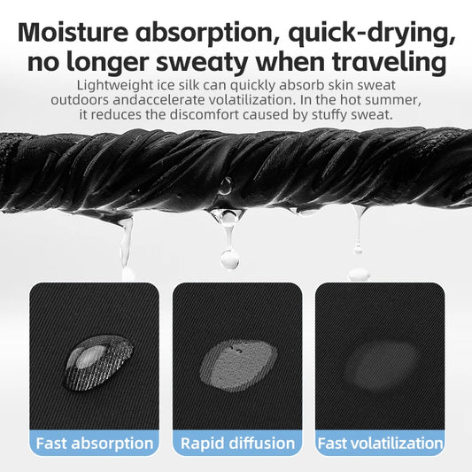 ROCKBROS Summer Ice Silk Cycling Face Mask Breathable Anti-UV Bike Face Neck Cover Bandana MTB Road Sports Hanging Ear Scarf