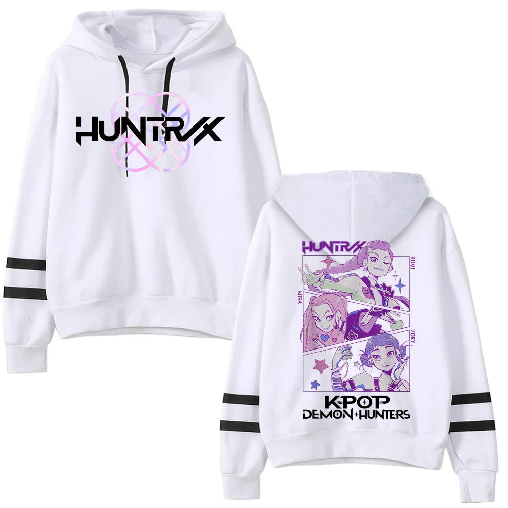 Anime Kpop Demon Hunter Saja Boys Hoodie Anime Sweatshirt Harajuku Pullover Tops Streetwear Fans Gift