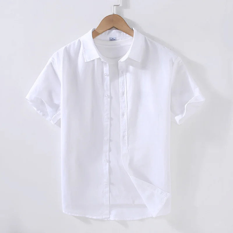 2025 Linen Men Shirts Cotton Men's Shirts Quality Linen Shirt Men