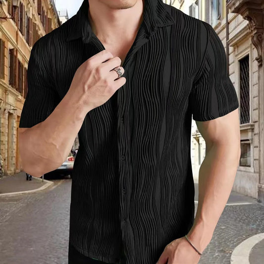 MAA 2672 Four sided elastic seamless shirt for men, long sleeved non ironing casual business fashion shirt  U8773