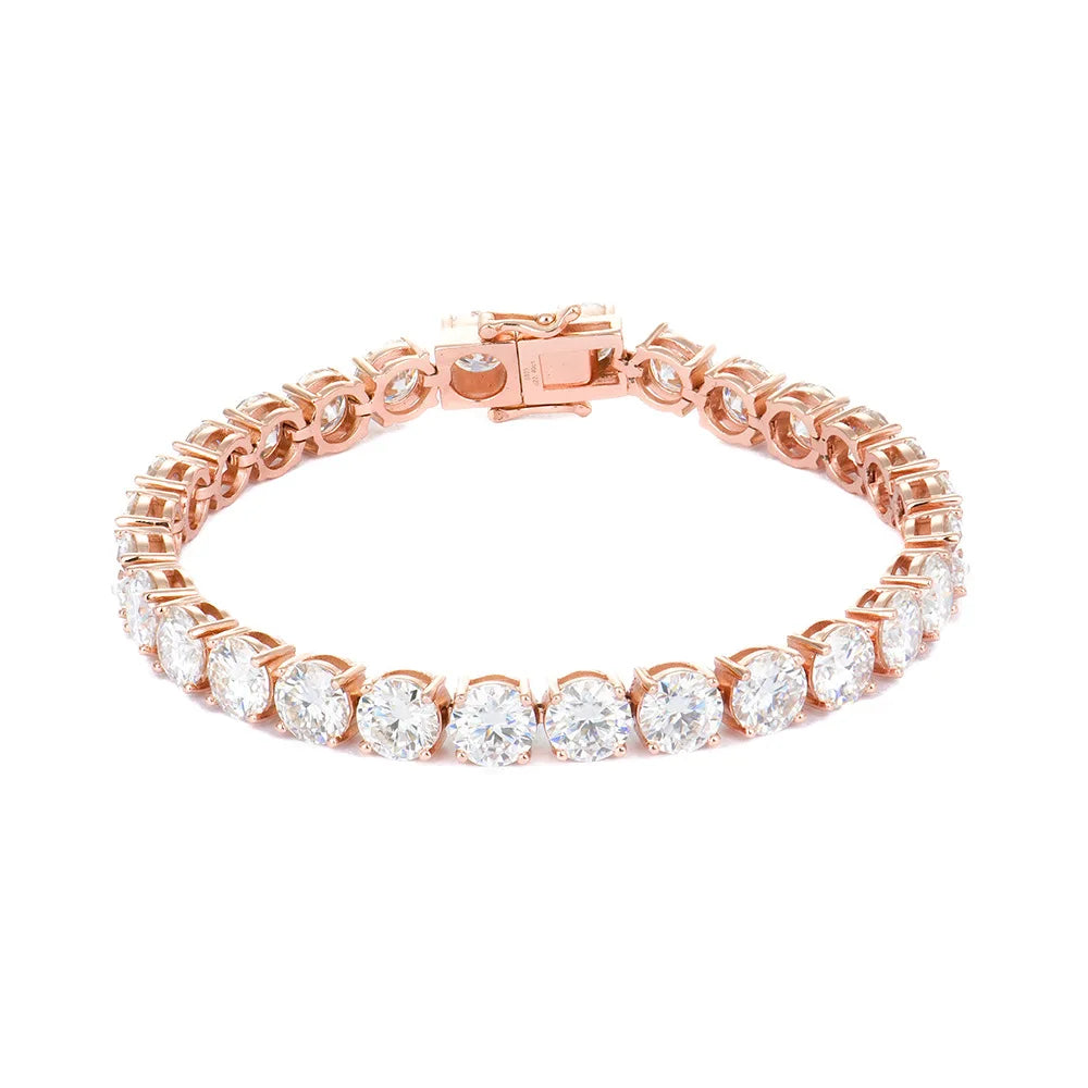 Men's Women's High-End Cross-Border Jewelry 2-6mm Full-Set S925 Silver Plated Moissanite Bracelet Dropshipping Accessible Luxury