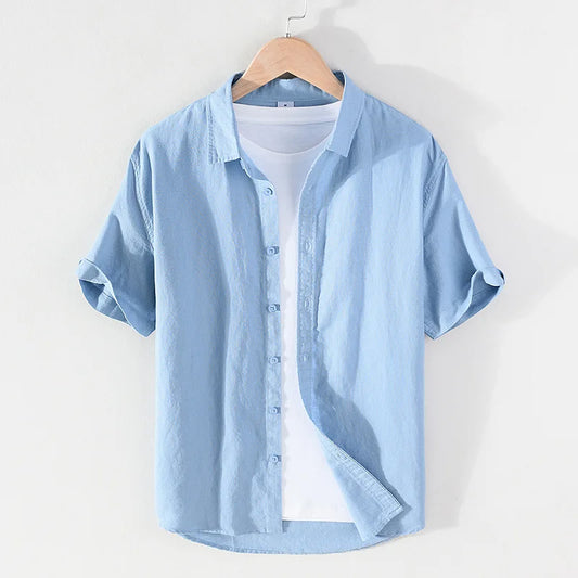 2025 Linen Men Shirts Cotton Men's Shirts Quality Linen Shirt Men