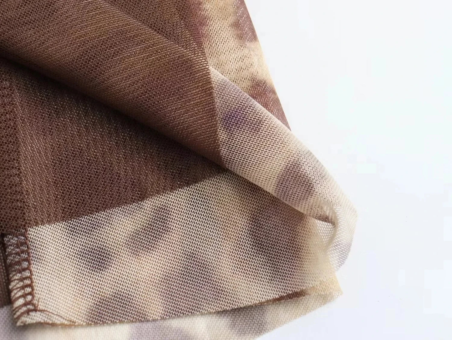 MYST&ZA Women's 2024 Spring and Summer New Fashion Sexy Backless Animal Print Tulle Suspender Dress 5039474