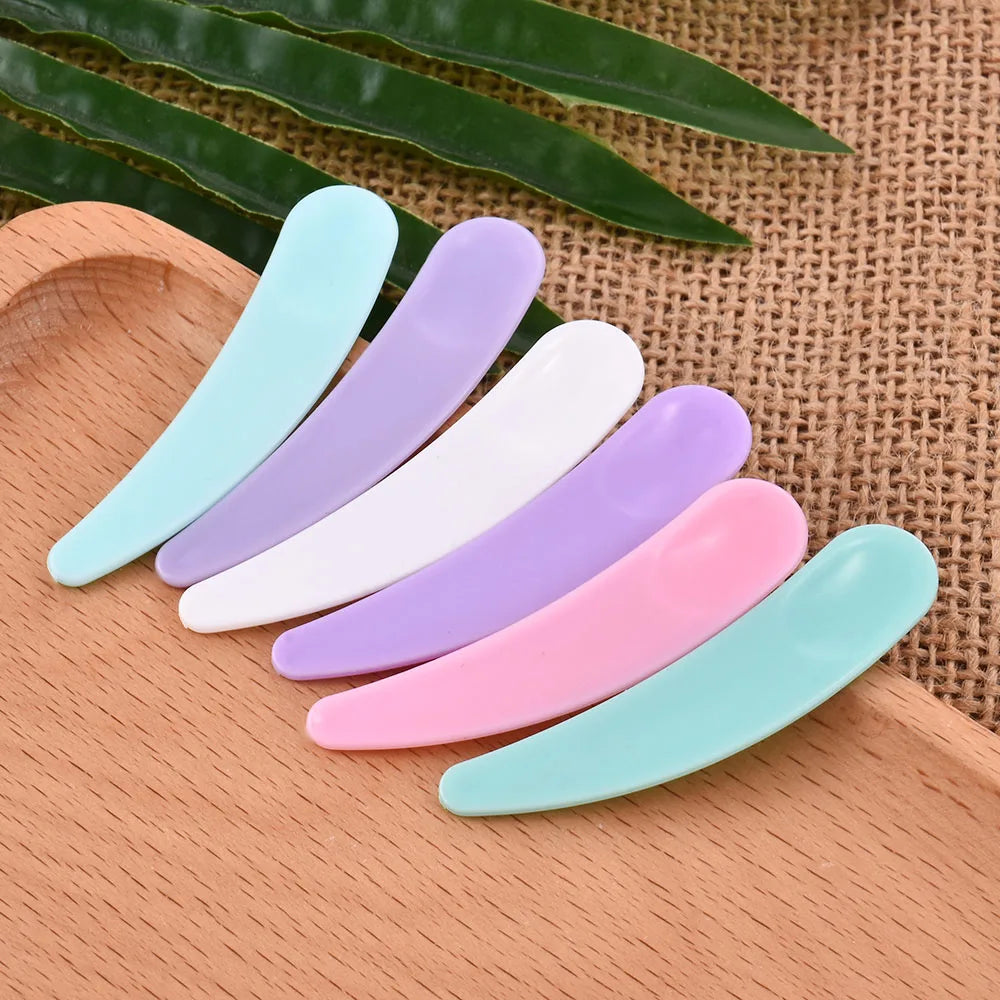 10/20/30Pcs Mini Cosmetic Spatula Disposable Curved Scoop Makeup Mask Cream Spoon Eye Cream Stick Make Up Face Beauty Tool Kits