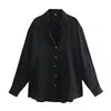 CS8455  New 2024 Elegant Design Solid Color Office Lady Satin Blouse Women Shirt Tops