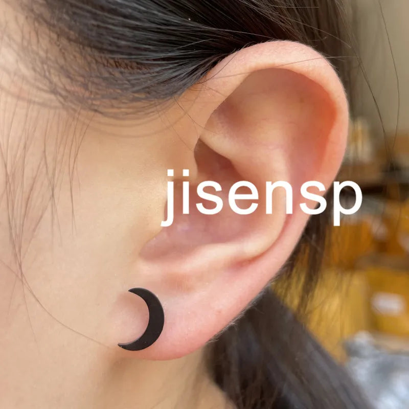 Multiple Tiny Stainless Steel Animal Earrings for Women Cute Hummingbird Fish Seahorse Wolf Earings Jewelry Accessory Gift