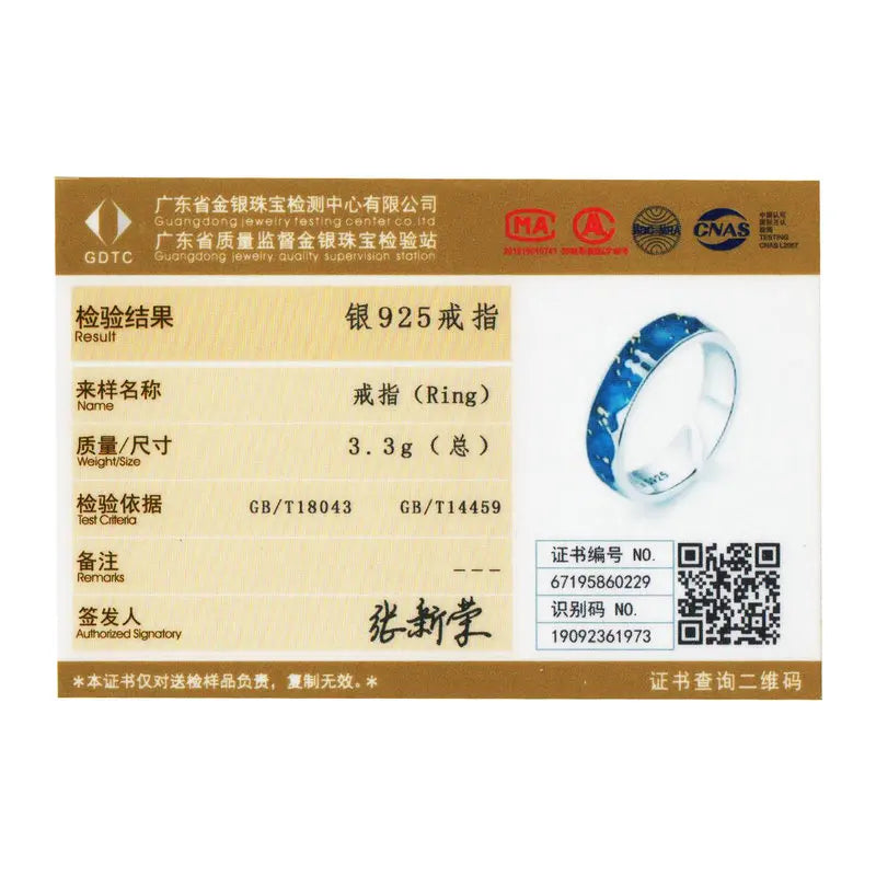 WOSTU 100% 925 Sterling Silver Meteoric Shower Blue Rings For Women Adjustable Finger Rings Wedding Lover Luxury Jewelry CQR609