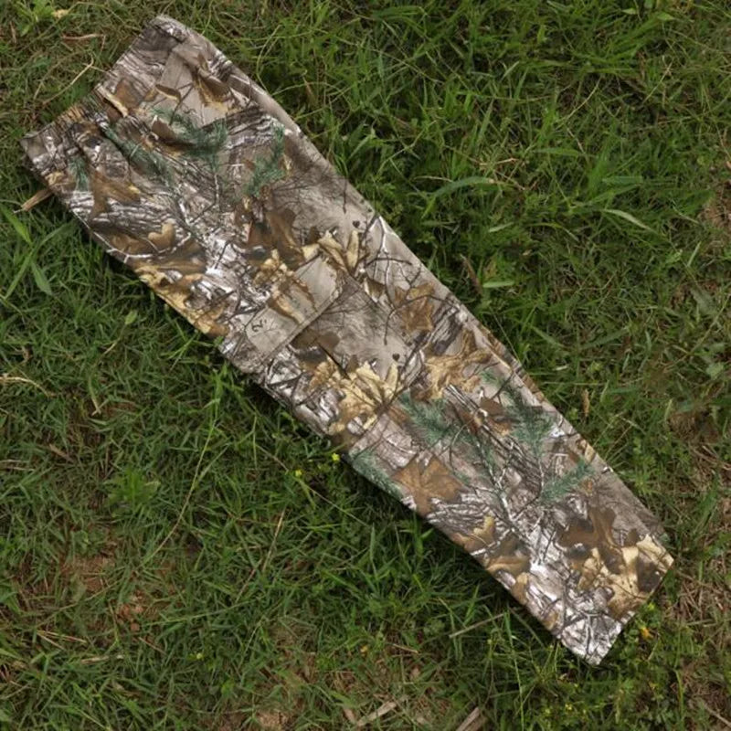 Men Pants Fashion Large Size Cotton Breathable Bionic Camouflage Trousers Outdoor Hiking Fishing Jungle Hunting Long Bottoms