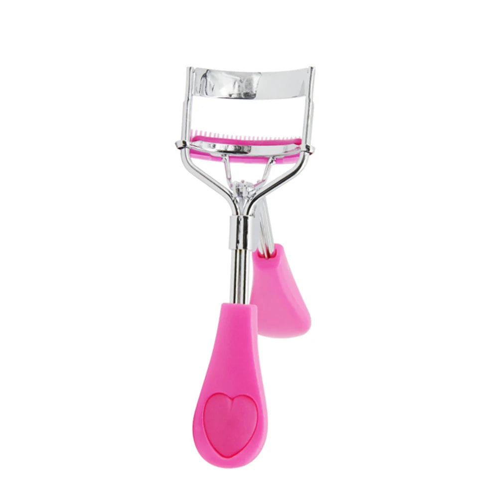 1PC Lady Professional Eyelash Curler With Comb Tweezers Curling Eyelash Clip Cosmetic Eye Beauty Tool maquillaje