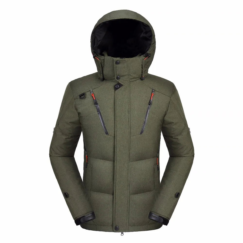 2023 High Quality 90% White Duck Down Jacket Men Coat Snow Parkas Male Warm Brand Clothing  Winter Down Jacket Outerwear