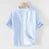 2025 Linen Men Shirts Cotton Men's Shirts Quality Linen Shirt Men