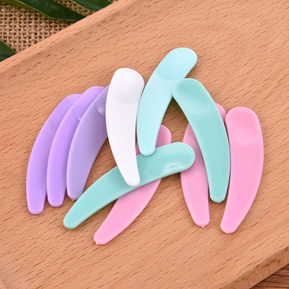 10/20/30Pcs Mini Cosmetic Spatula Disposable Curved Scoop Makeup Mask Cream Spoon Eye Cream Stick Make Up Face Beauty Tool Kits