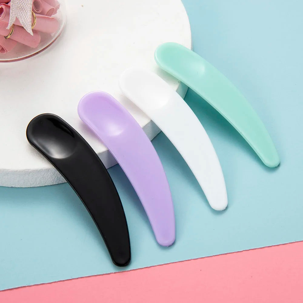 10/20/30Pcs Mini Cosmetic Spatula Disposable Curved Scoop Makeup Mask Cream Spoon Eye Cream Stick Make Up Face Beauty Tool Kits