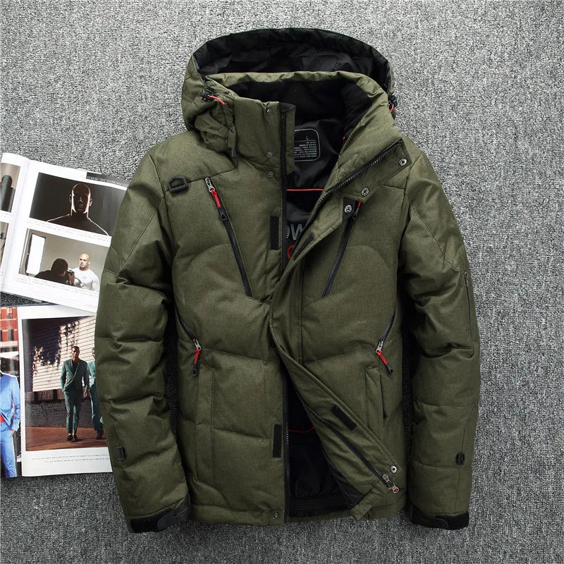 2023 High Quality 90% White Duck Down Jacket Men Coat Snow Parkas Male Warm Brand Clothing  Winter Down Jacket Outerwear