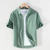 2025 Linen Men Shirts Cotton Men's Shirts Quality Linen Shirt Men