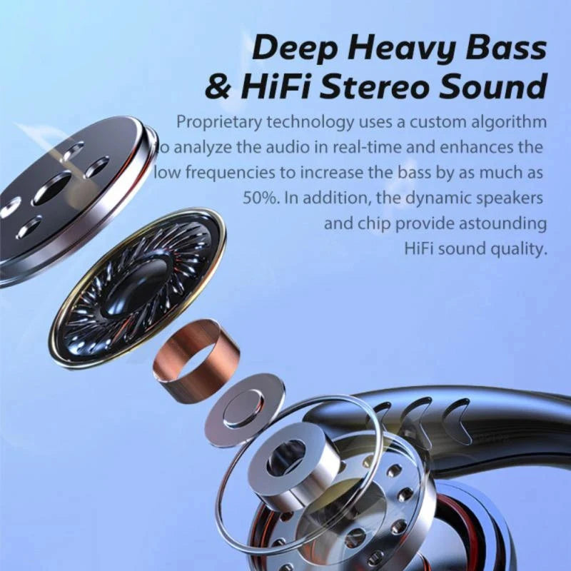 New Music Earphone G90 TWS Earbuds Hifi Stereo Sound Wireless Sport Headphones Waterproof In-Ear Game Headset With Mic for Phone