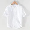 2025 Linen Men Shirts Cotton Men's Shirts Quality Linen Shirt Men