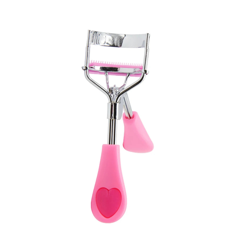 1PC Lady Professional Eyelash Curler With Comb Tweezers Curling Eyelash Clip Cosmetic Eye Beauty Tool maquillaje