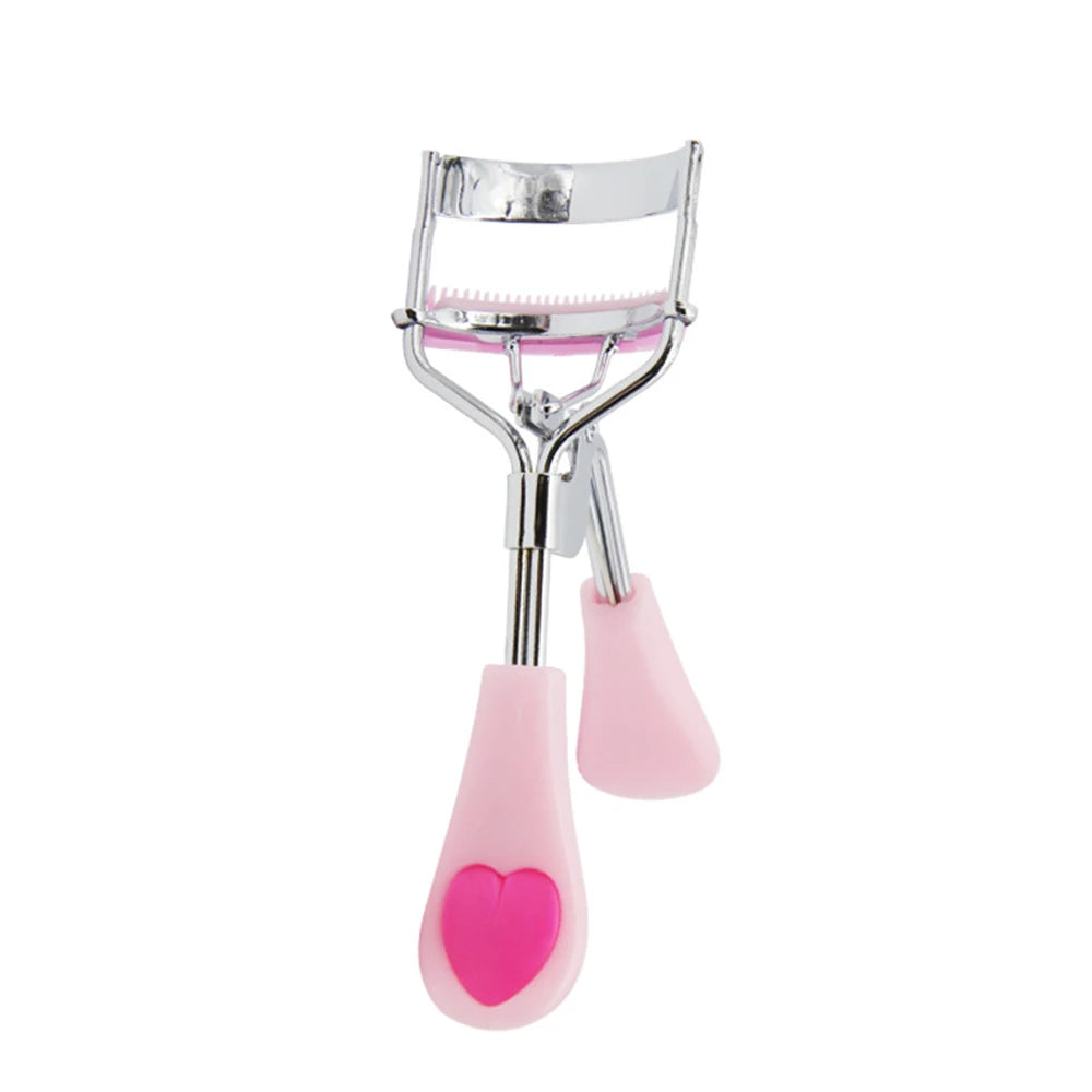 1PC Lady Professional Eyelash Curler With Comb Tweezers Curling Eyelash Clip Cosmetic Eye Beauty Tool maquillaje