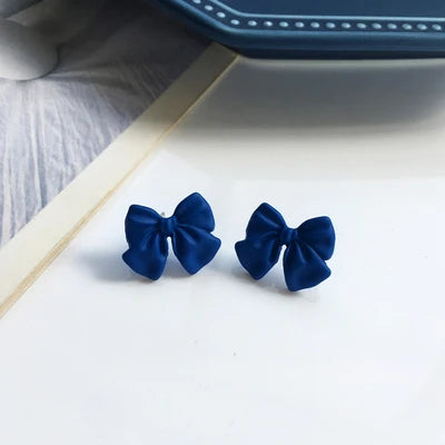 Korean Blue Geometric Acrylic Resin Drop Earrings for Women Statement Round Square Dangle Earrings 2022 Fashion Brincos Jewelry
