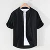 2025 Linen Men Shirts Cotton Men's Shirts Quality Linen Shirt Men