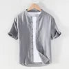 2025 Linen Men Shirts Cotton Men's Shirts Quality Linen Shirt Men