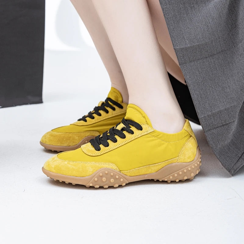 AIYUQI Women Sneakers 2025 New  Flat Non-slip Women's Moral Training Shoes Large Size Running Skateboarding Shoes For Women