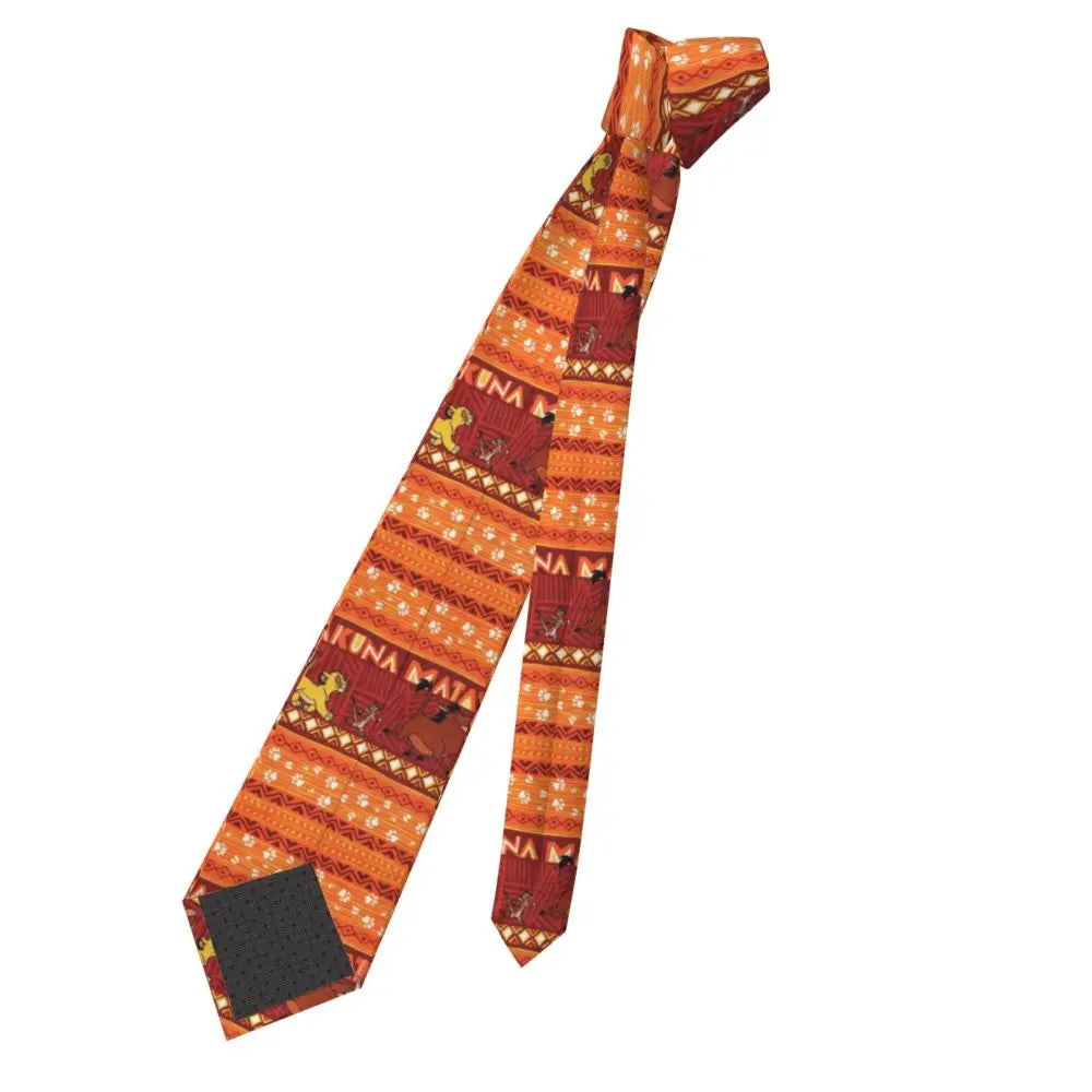 Custom The Lion King Hakuna Matata Necktie Mens Mens Suit Tie For Thanksgiving Day