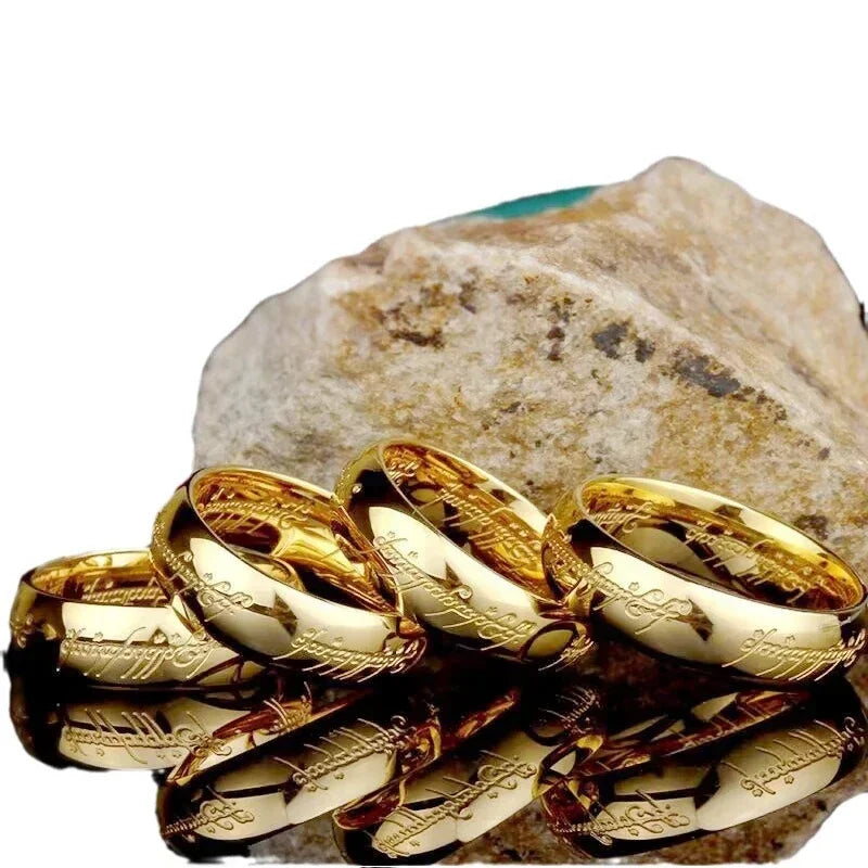 Stainless steel Language Rings for Unisex Fashion Accessories Jewelry