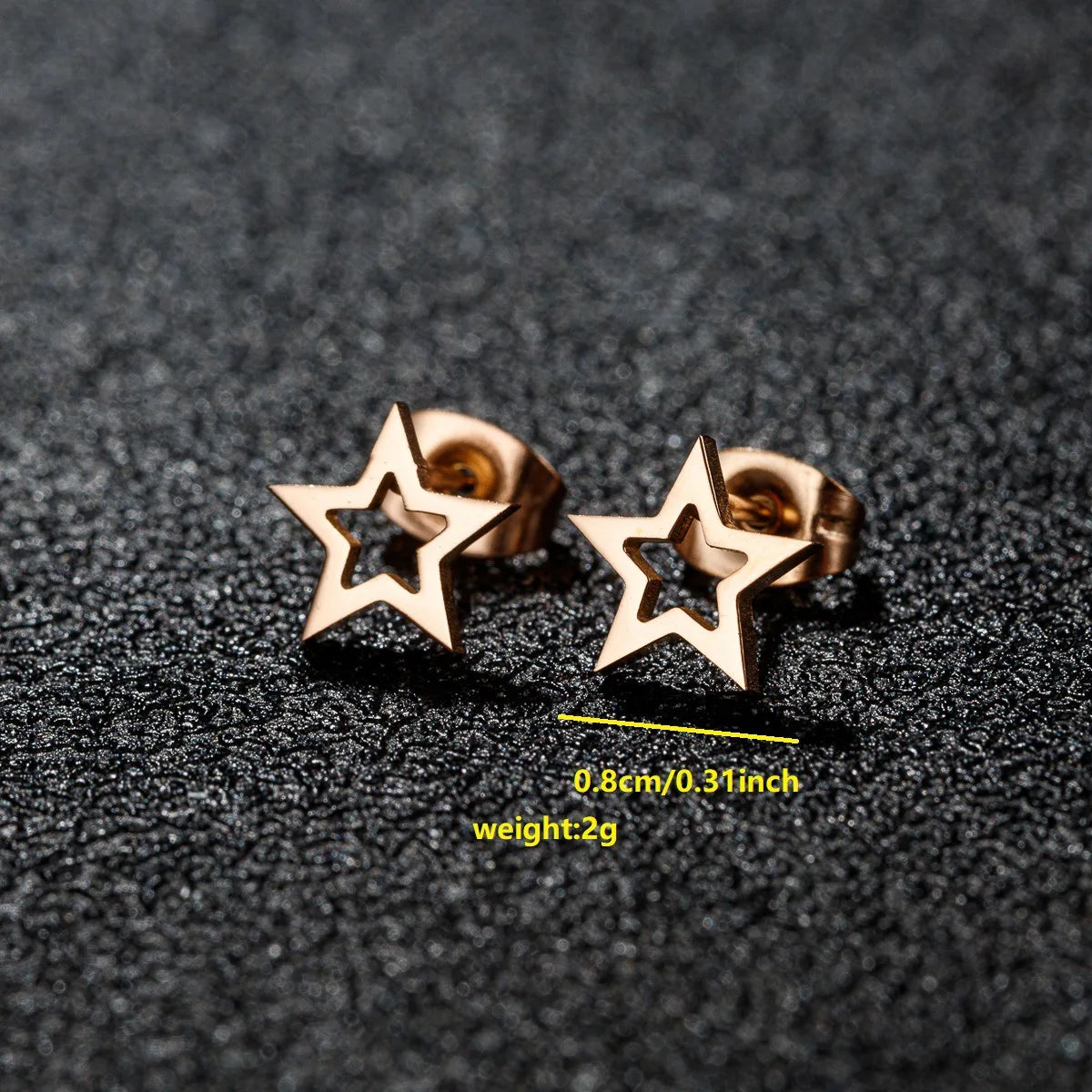 Vintage Simple Star Moon Circle Geometry Stainless Steel Stud Earrings for Women Trendy Earing Piercing Jewelry Gift