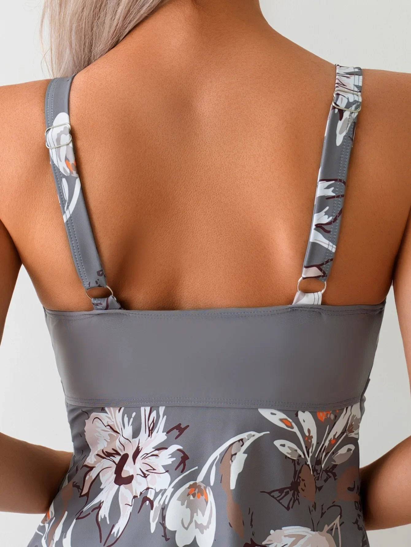 2025 New Printed Onsen Swimsuit Conservative Briefs Belly Covering Tankini Cross-Border SBOPIF Swimwear Female Bikini Set