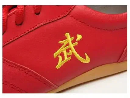 Men Woman Genuine Leather Wushu Tai Chi Kungfu Glamorous Shoe Routine Martial Arts Shoes Professional Competition Shoes big 46