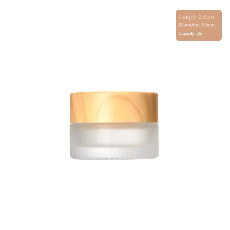 Lotion Refillable Glass Bottle Storage Eye Cream Sealed Dispenser Facial Mask Cosmetic Jar Container Personal Care Travel Set