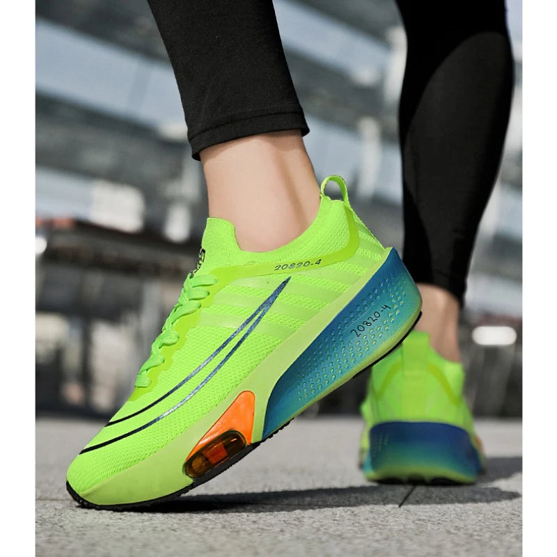 NEW Running Shoe Air Cushion Speciality Marathon Men Sports Breathable Lightweight Women's Comfortable Athletic Nonskid Sneakers