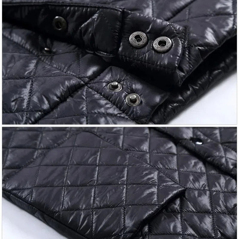 Simplicity Fashion Winter New Women Solid Button Pockets High Waist Down Cotton Thicken Warm Mid-length A-line One Pace Skirt