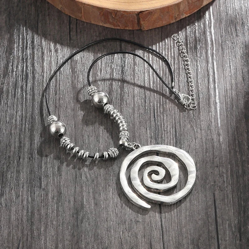 Bohemian Ethnic Wind Imitation Pearl Braided Necklaces Women Retro Hand-woven Beads Double Layer Rope Chain Vacation Jewelry