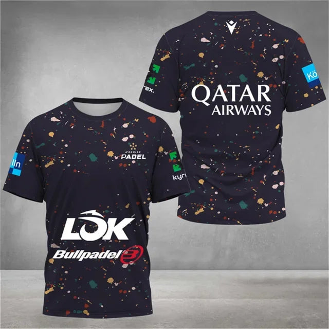 Fashion new Men's Quick Dry Tennis T-Shirt Summer Loose Padel Clothing Outdoor Badminton Running T-Shirts Sport Short Sleeve top