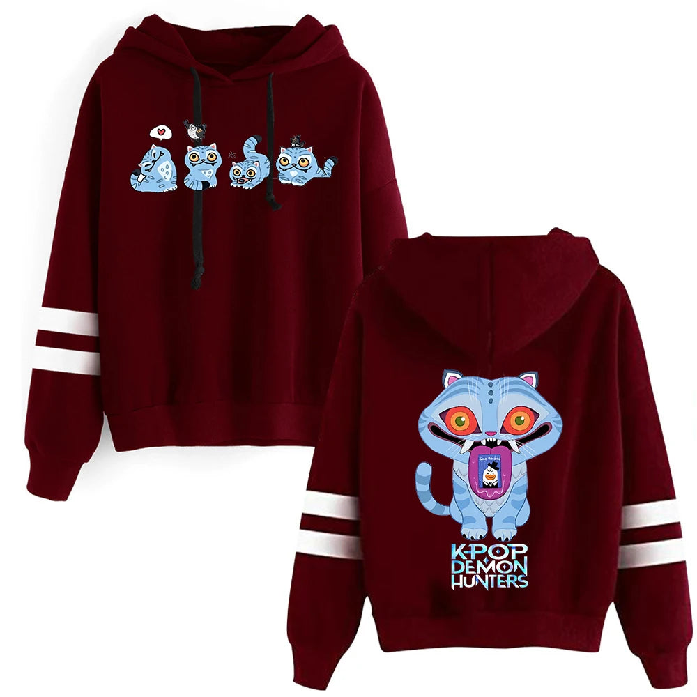 Anime Kpop Demon Hunter Saja Boys Hoodie Anime Sweatshirt Harajuku Pullover Tops Streetwear Fans Gift