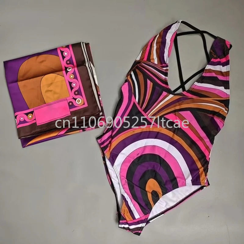 Luxury Design Women's Scarf Bikini Sets Letter Signature Logo Designer Brand Lady Headband Swimsuits