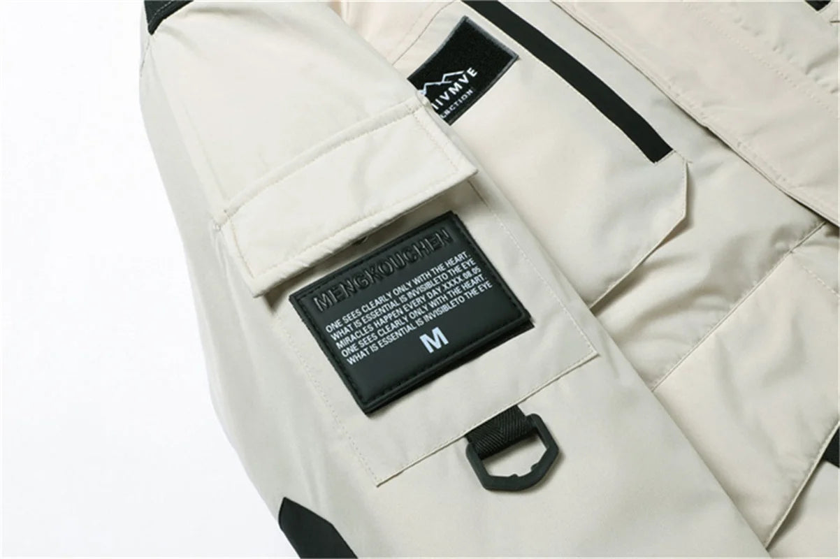 New winter jackets for men with hoods and leather collars. New high-quality waterproof jackets for men. Casual and warm jackets